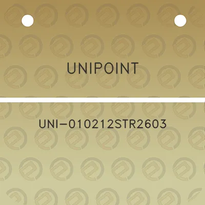 unipoint-uni-010212str2603