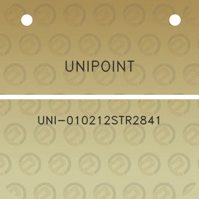 unipoint-uni-010212str2841