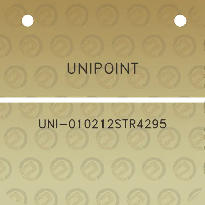 unipoint-uni-010212str4295