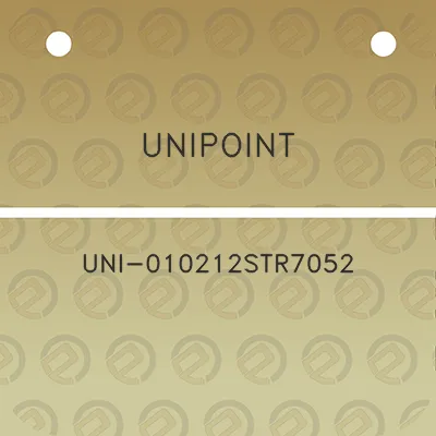 unipoint-uni-010212str7052