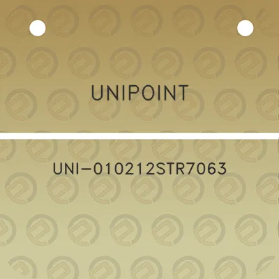 unipoint-uni-010212str7063