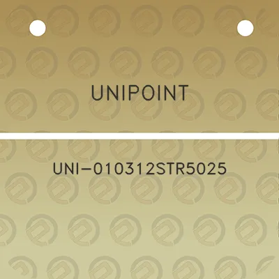 unipoint-uni-010312str5025