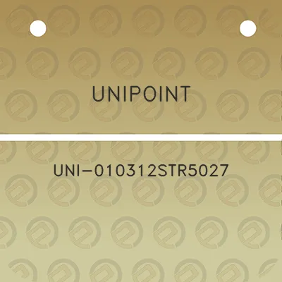 unipoint-uni-010312str5027