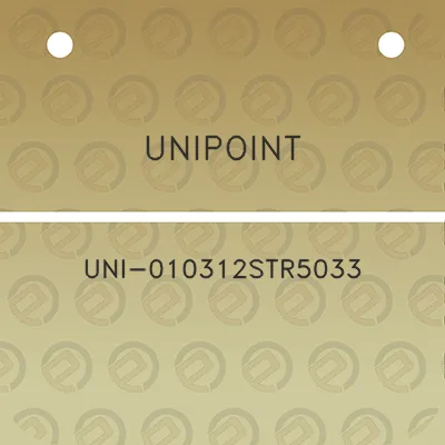 unipoint-uni-010312str5033