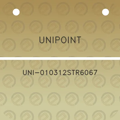 unipoint-uni-010312str6067