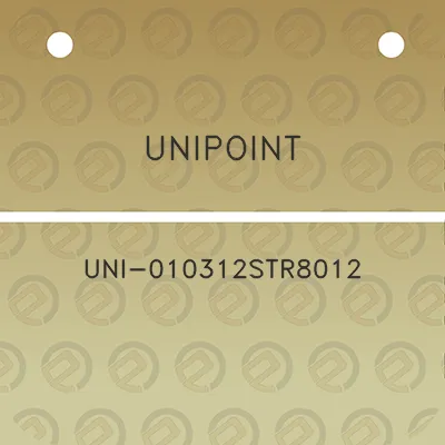 unipoint-uni-010312str8012