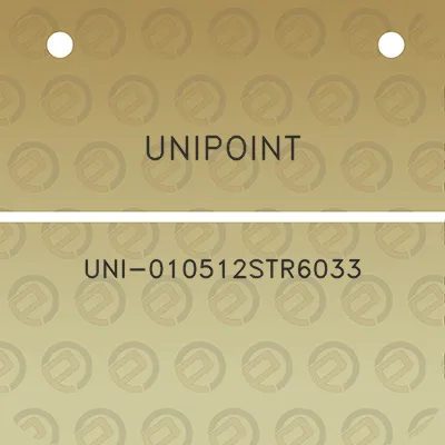 unipoint-uni-010512str6033