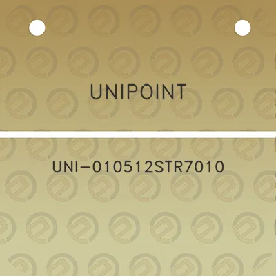 unipoint-uni-010512str7010