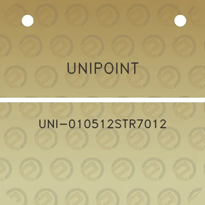 unipoint-uni-010512str7012