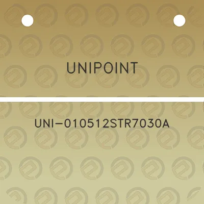 unipoint-uni-010512str7030a