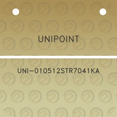 unipoint-uni-010512str7041ka