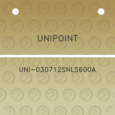 unipoint-uni-030712snls600a