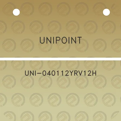 unipoint-uni-040112yrv12h