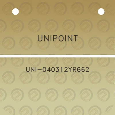 unipoint-uni-040312yr662