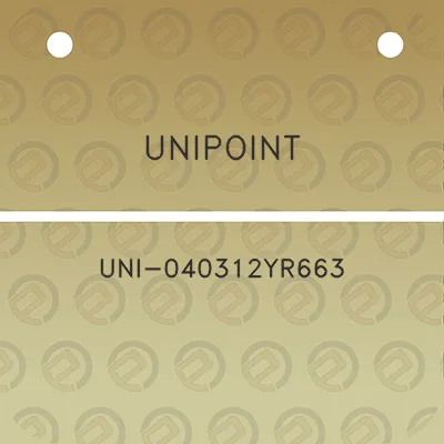 unipoint-uni-040312yr663