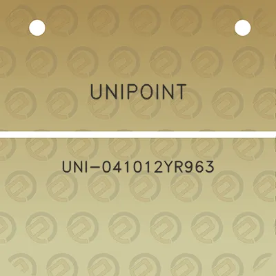 unipoint-uni-041012yr963