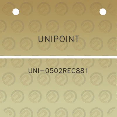 unipoint-uni-0502rec881