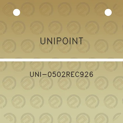 unipoint-uni-0502rec926