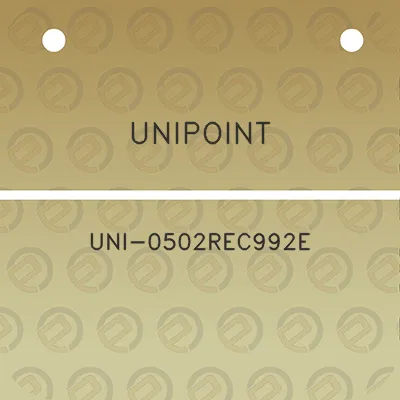 unipoint-uni-0502rec992e