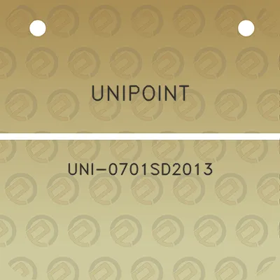 unipoint-uni-0701sd2013