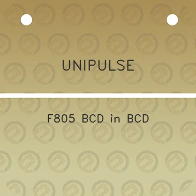 unipulse-f805-bcd-in-bcd