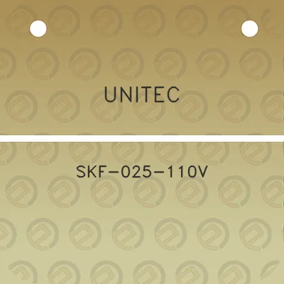 unitec-skf-025-110v