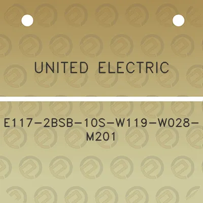 united-electric-e117-2bsb-10s-w119-w028-m201