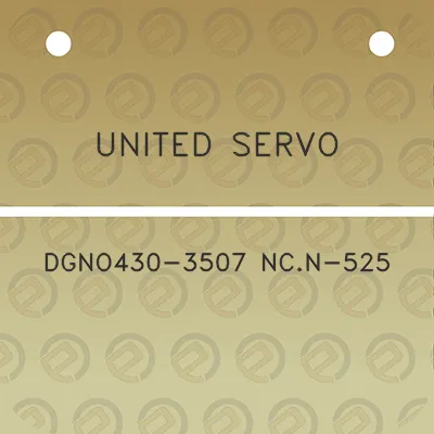 united-servo-dgno430-3507-ncn-525