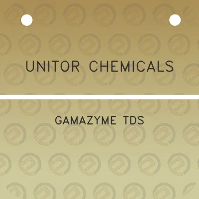 unitor-chemicals-gamazyme-tds