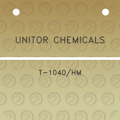 unitor-chemicals-t-1040hm