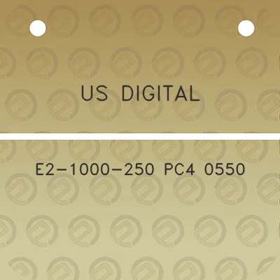 us-digital-e2-1000-250-pc4-0550