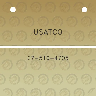 usatco-07-510-4705