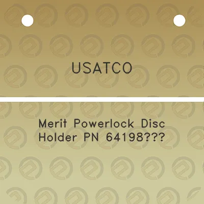 usatco-merit-powerlock-disc-holder-pn-64198