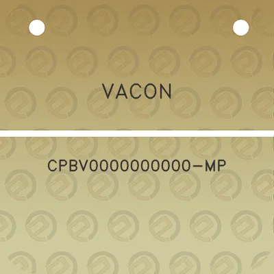 vacon-cpbv0000000000-mp