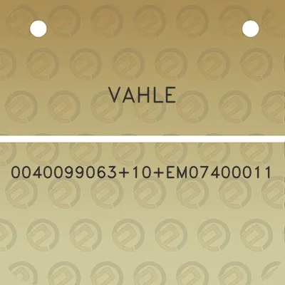 vahle-004009906310em07400011