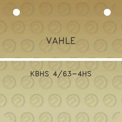 vahle-kbhs-463-4hs