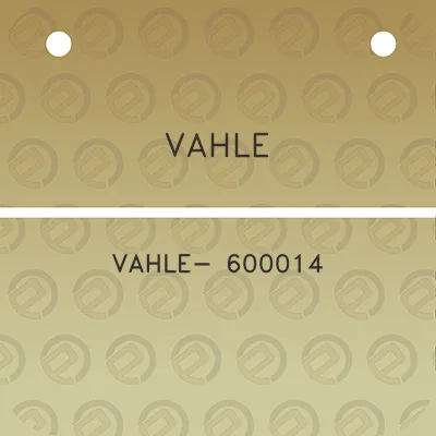 vahle-vahle-600014