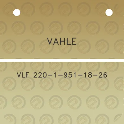 vahle-vlf-220-1-951-18-26