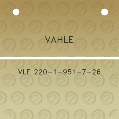 vahle-vlf-220-1-951-7-26