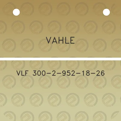 vahle-vlf-300-2-952-18-26