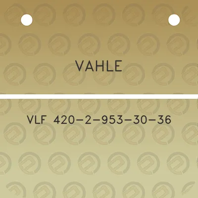 vahle-vlf-420-2-953-30-36