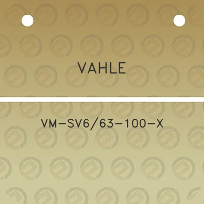 vahle-vm-sv663-100-x