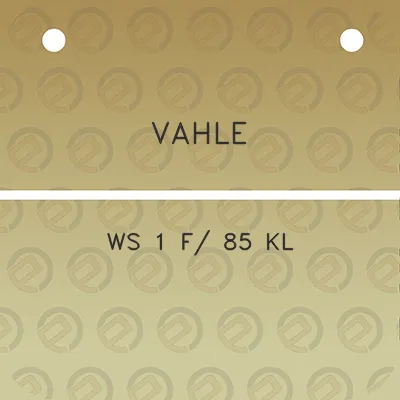 vahle-ws-1-f-85-kl