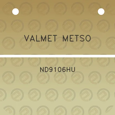 valmet-metso-nd9106hu