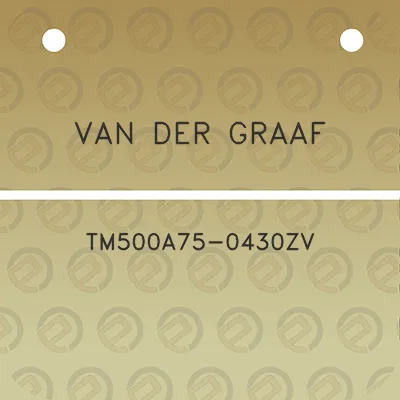 van-der-graaf-tm500a75-0430zv