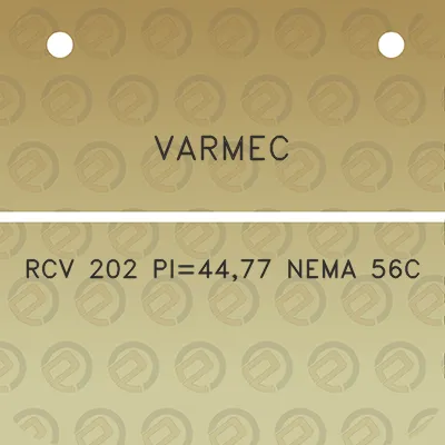 varmec-rcv-202-pi4477-nema-56c