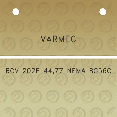 varmec-rcv-202p-4477-nema-bg56c