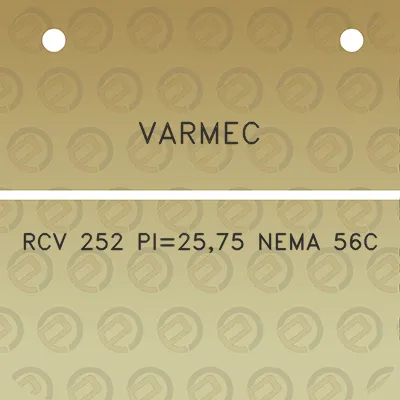 varmec-rcv-252-pi2575-nema-56c