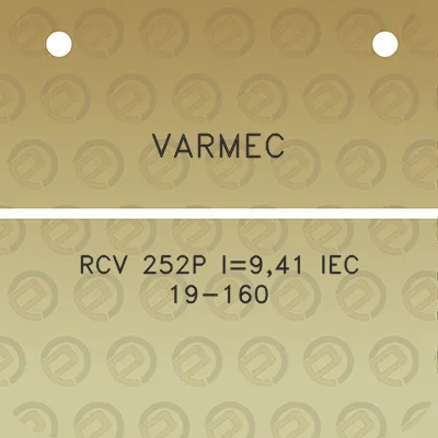 varmec-rcv-252p-i941-iec-19-160