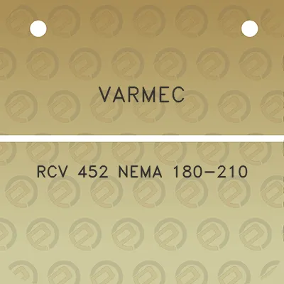 varmec-rcv-452-nema-180-210